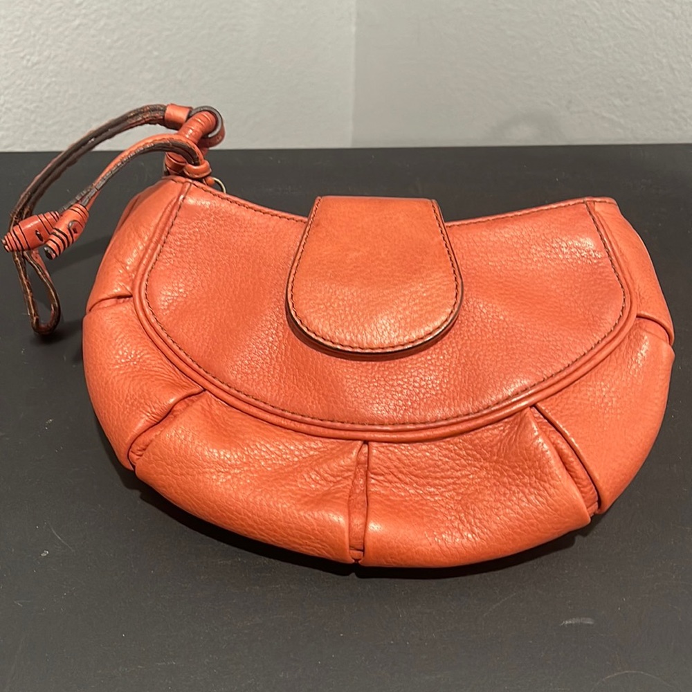 Cole Hann Leather Pouch Wristlet